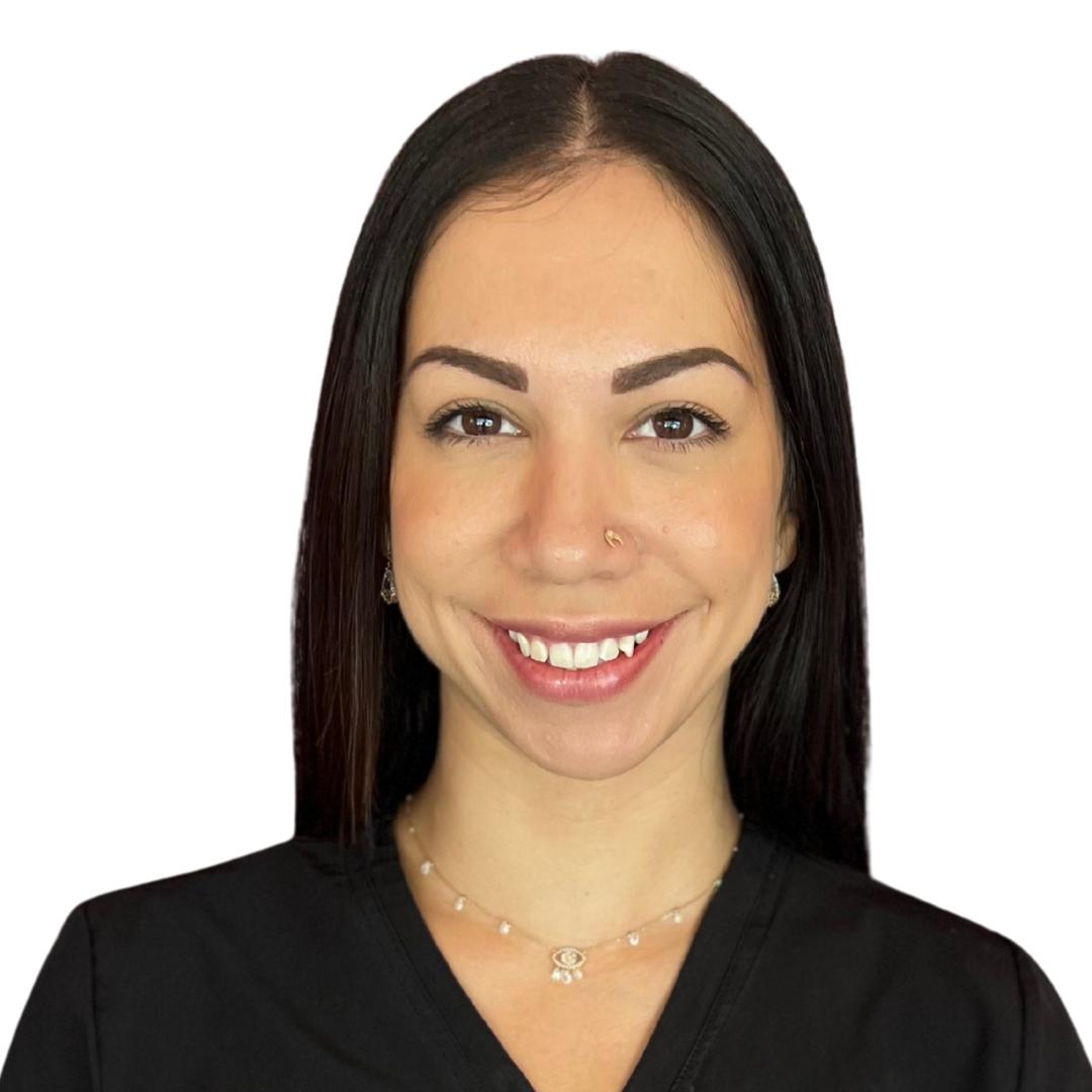a woman smiling for the camera