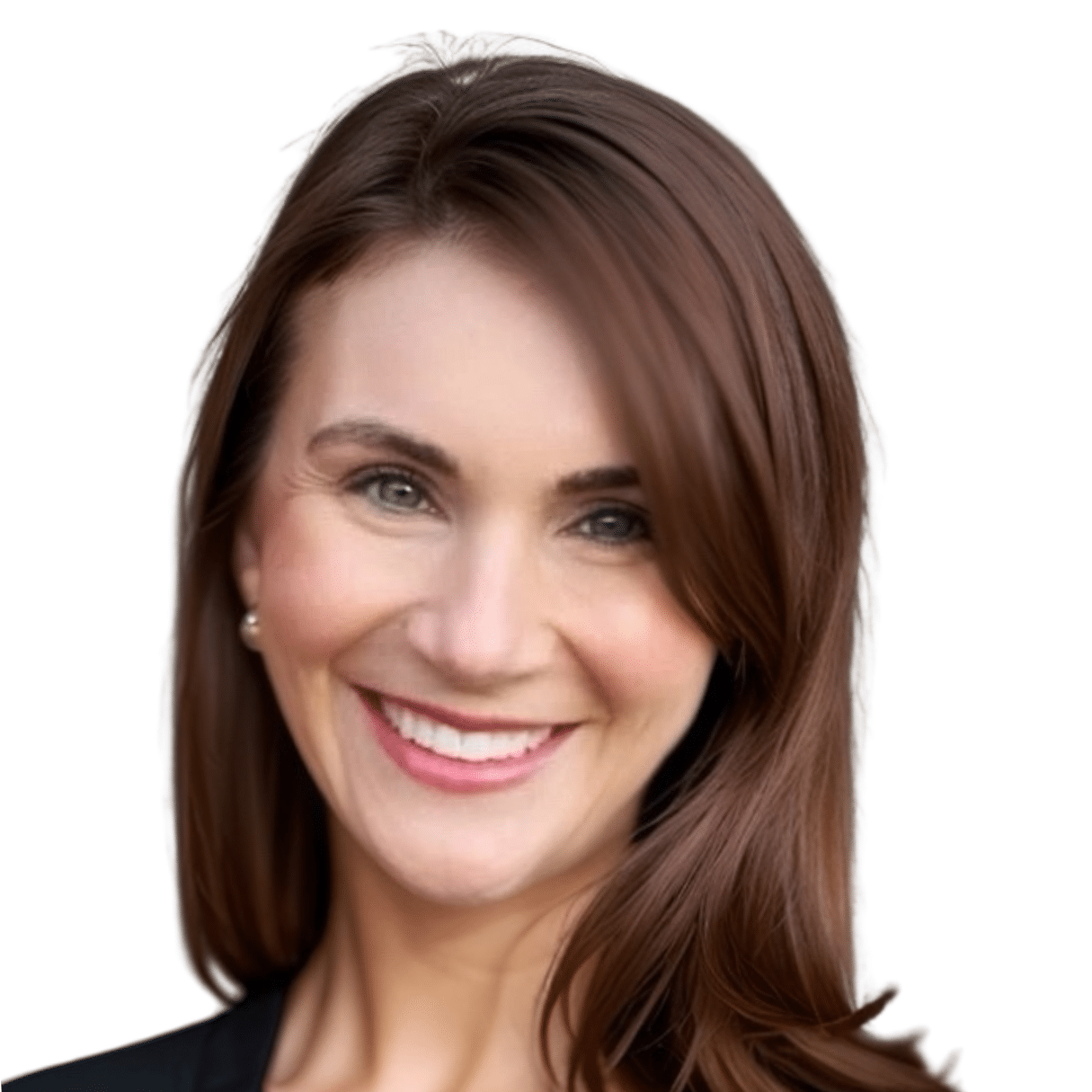 a woman smiling for the camera