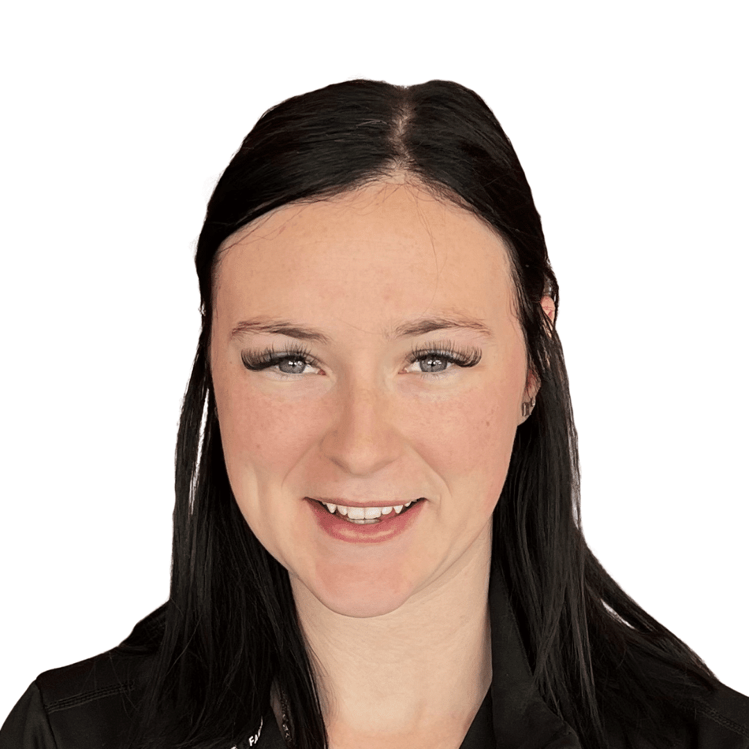 a woman smiling for the camera